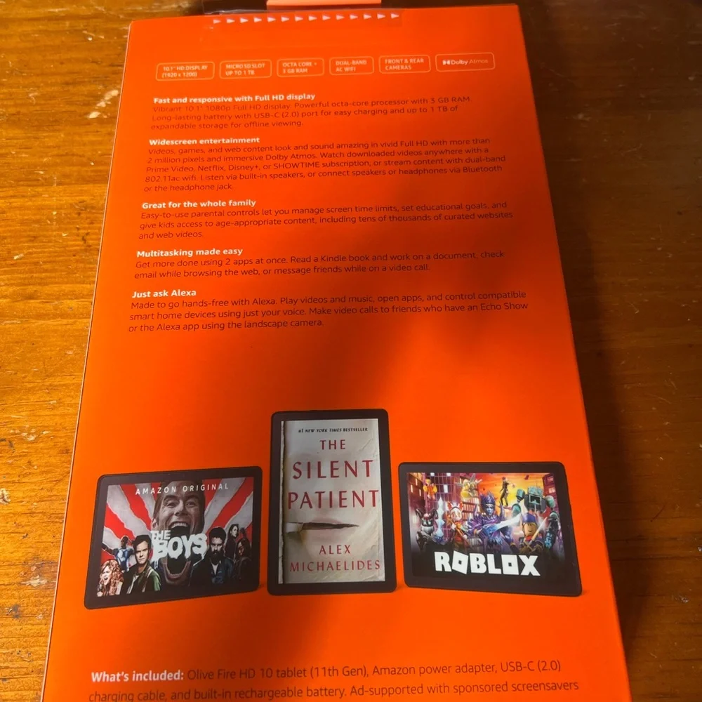 Used excellent condition fire HD10 with Alexa. 32 GB 10800P